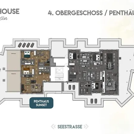 Beachhouse Bansin Penthouse Sunset 公寓 *