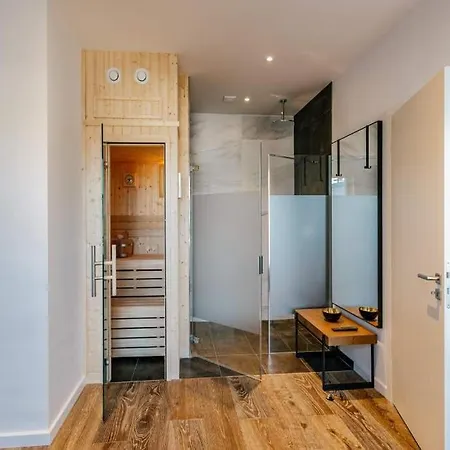 아파트 Beachhouse Bansin Penthouse Sunset *